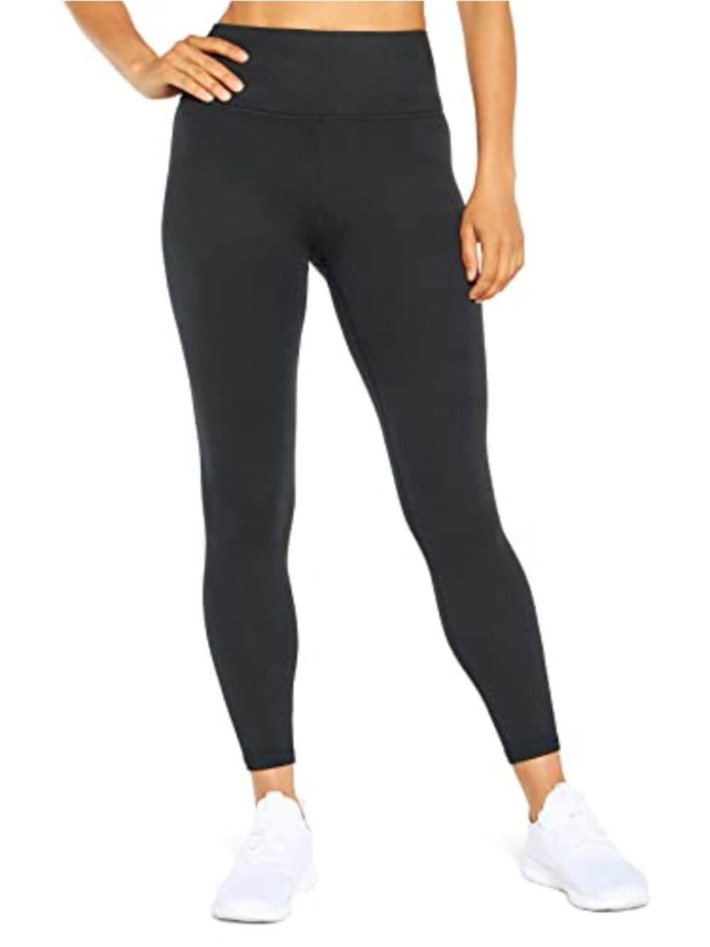 High Waist Tummy Control Leggings 25" Inseam Polyester Spandex